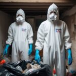 Limpieza de viviendas afectadas en Sils por síndrome de Diógenes